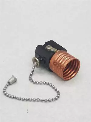 Vintage Original Arrow Pull Chain Medium Base Copper Socket Switch 6 Inch Chain • $10.99