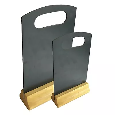 A4 Table Top Chalkboard Menu Board With Handle. Double Sided • £10.41