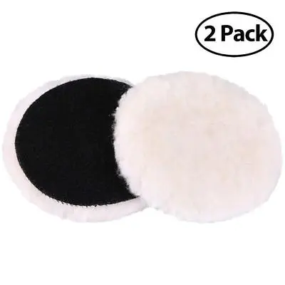 $9.99 • Buy 100% Wool 6 Inch Hook & Loop Grip Buffing Pad For Compound Cutting & Polishing