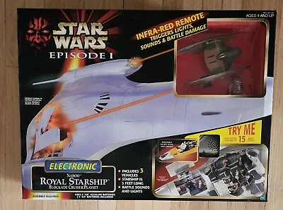 Naboo Royal Starship Electronic Playset STAR WARS Episode 1  MIB NEW Nice Box • $375