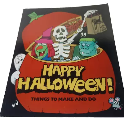 Happy Halloween Things To Make And Do By Robyn Supraner 1981 • $12.99