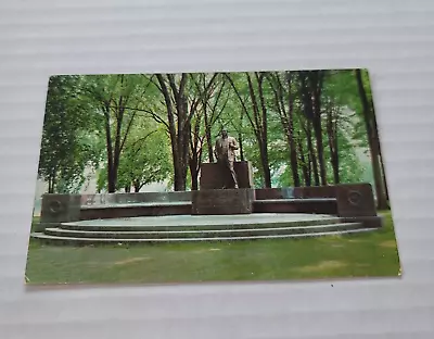Vintage Postcard George F. Johnson Monument Endicott New York • $1.75