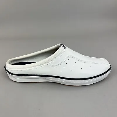 Keds Slip On White Mules Flat Backless Trainers Causal Comfort Shoes EU39 UK6 • £26.97