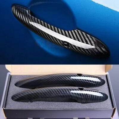 For BMW MINI Cooper S F56 F57 F60 JCW Carbon Fiber Door Handle Cover 2 Smart Key • $28.49