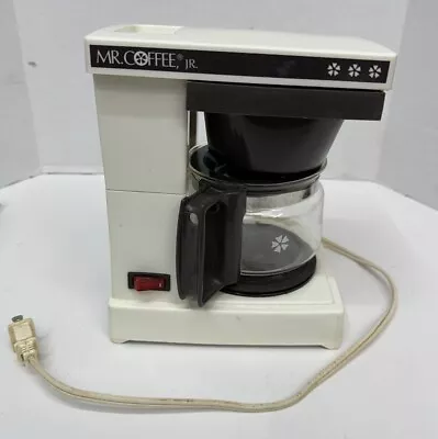 Mr Coffee Jr Model JR-4 Vintage 4 Cup Coffee Maker Cream Color USA Tested Works • $39.99