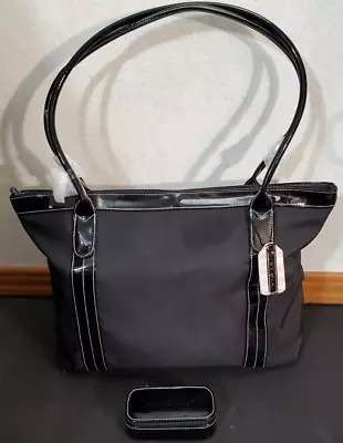 MARY KAY TRAVEL TOTE LARGE BLACK PURSE STARTER KIT CONSULTANT BAG/CASE & Mirror. • $14.99