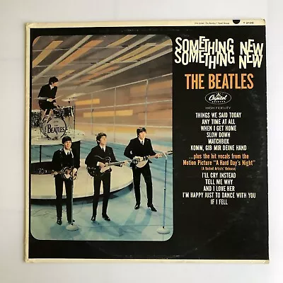 Vintage Beatles Something New LP 12” Vinyl W Paper Inner Sleeve Capitol Records • $28