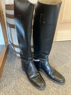 Marlborough English Riding Boots Womens US Sz 6.5  Black Sz UK 5 Equestrian Tall • $89