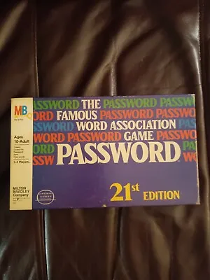 Password Game 21st Edition Vintage 1978 - The Famous Word Association Game! • $9.50