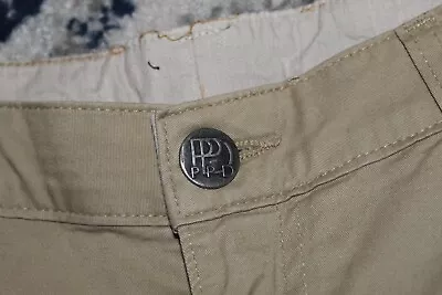 PAIGE PPD Made USA 5 Pocket Pants Jeans Men's 34x34 Cotton Blend Tan • $29.99