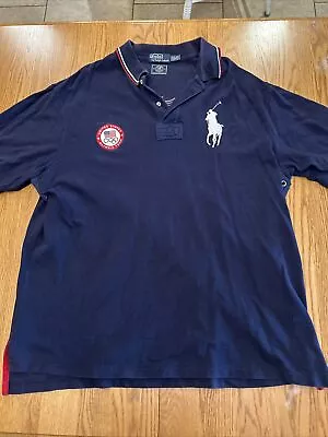 Ralph Lauren Polo Shirt 2XLT  “London” Stitched On The Back Of The Shirt. RARE • $35