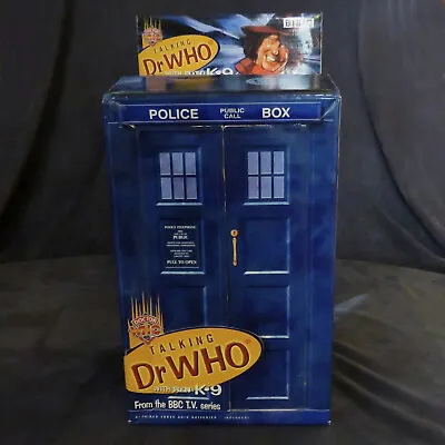 VTG BBC Talking Dr. Who  In Tardis Box W/ Talking K-9 4th Doctor Tom Baker Voice • $139.99