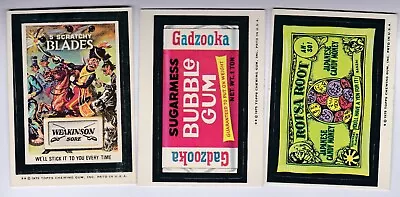 1975 Topps Wacky Packs Series 14 Lot Of 3 Different NM ROTSA SUGARMESS WEAKINSON • $16.99