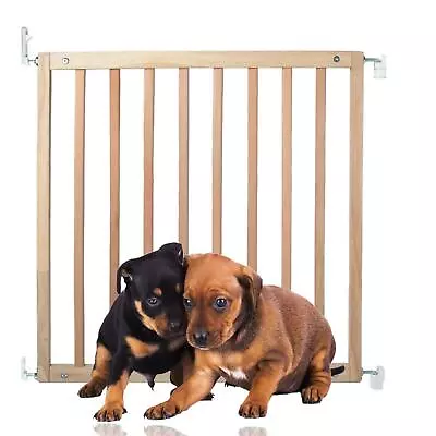 £36.90 • Buy Dog Gate Safety Guard Pets Screw Fit Pet Gate Natural Wood 72-79cm | Bettacare