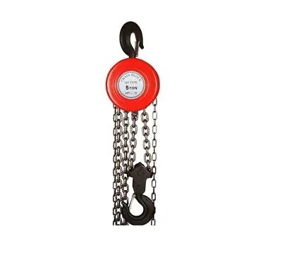 181745 Chain Hoist 3M 5 Ton Chain Block Hoist Garage Heavy Load Lifting Tool • £89.99