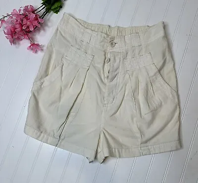 Free People Shorts Women’s Small S High Rise Paper Bag Khaki • $15.98