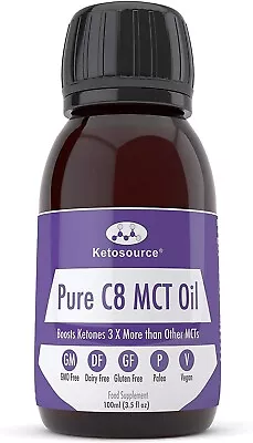 Premium Pure C8 MCT Oil | Boosts Ketones 3X More Than Other MCTs | Highest • £8.72