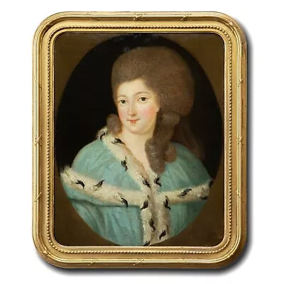 18th Century French Provincial School | Portrait Of A Lady Antique Oil Painting • £72