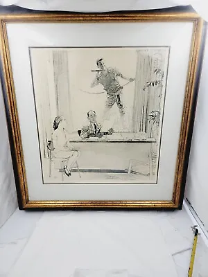  Norman Rockwell Pencil Signed Lithograph Window Washer Artist Proof • $1399.99