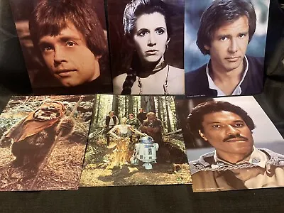 Vintage 1983 STAR WARS Return Jedi 8x10 Glossy Photos Luke Han Leia Lando • $24.99