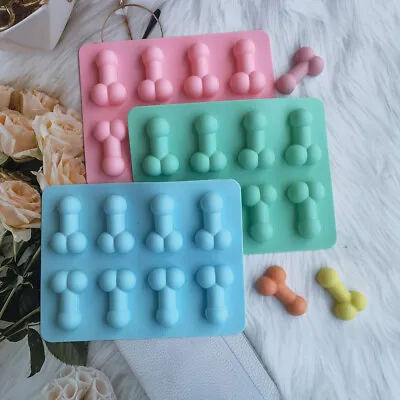 £2.65 • Buy Funny Penis Silicone Chocolate Mould Candy Icing Ice Cube Tray Willy Jelly Mold