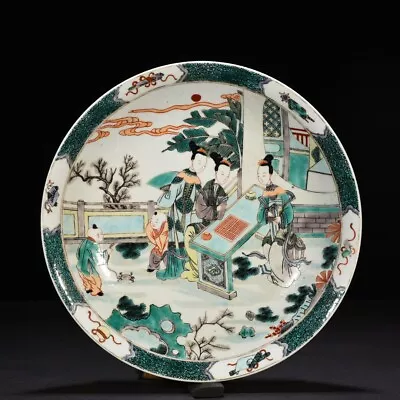 11.4  Old Qing Dynasty Porcelain Kangxi Mark Famille Rose Character Story Plate • $504