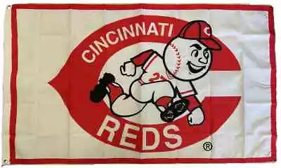Cincinnati Reds Baseball 3x5 Ft MLB World Series Vintage Flag / Banner • $11.99