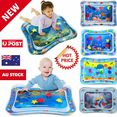 $13.99 • Buy Baby Water Play Mat Inflatable For Infants Toddlers Fun Tummy Time Sea World AU
