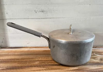 Vintage Magnalite Professional GHC 3 Quart Sauce Pan Pot W/ Lid Rubber Handle • $69.99