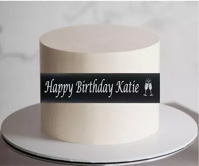 Personalised 45mm Birthday Ribbon For Cake Decorating Gift Wrapping Etc • £3.75