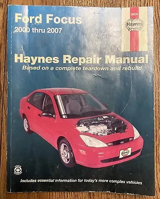 $3 • Buy Repair Service Manual Haynes 36034 Ford Focus 2000 Thru 2007