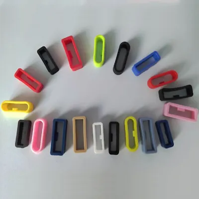 5 Silicone Rubber Watch Strap Band Keeper Holder Hoop Loop Ring Retainer 16-24mm • $3.23