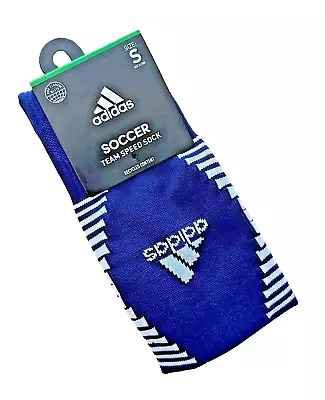 Adidas Soccer Team Speed Over The Calf Socks OTC Navy Blue White Size S Small • $14.95
