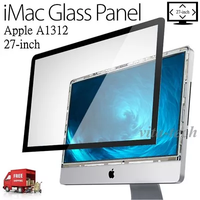 NEW APPLE OEM IMAC 27in 27” LCD GLASS FRONT SCREEN PANEL 2009 2010 2011 • $54.95