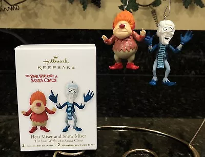 2012 Hallmark Heat Miser And Snow Miser Year Without Santa Claus Ornaments • $90.20