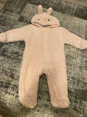 £3 • Buy Baby Girl Bunny Fleece Snowsuit All In One Coat 3-6 Months M&s 