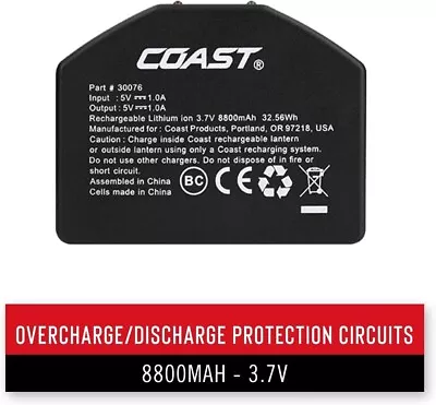 NEW Coast Zithion-X USB-C Rechargeable ZX1010 Battery • $30.80