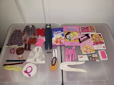 Lot Of Barbie Superstar Vintage Fashions   Booklets And Accessories 70s/80s • $19.99