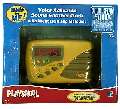 Playskool Voice Activated Sound Soother Clock W/ Night Light & Melodies PS-312 • $39.99