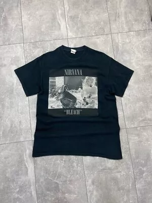 Rare Vintage Nirvana Bleach Tee Sub Pop Kurt Cobain Men's T-shirt Sz M  • $40.49