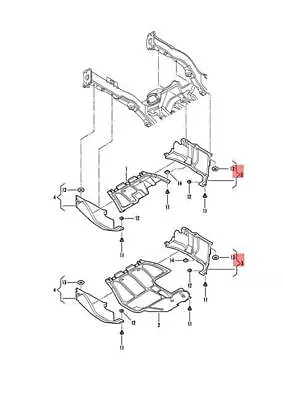 Genuine VW Beetle Cabrio Cabriolet 1Y7 Guard Plate For Engine 1Y0825245D • $81.80