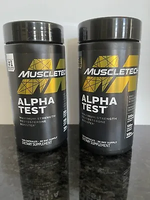 2 Muscletech Pro Series Alpha Test Testosterone Booster 100mg 240 Caps Exp 10/26 • $39.99