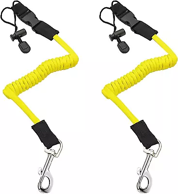 2Pcs Kayak Paddle Leash Safety Elastic Kayak Paddle Rope Canoeing Accessories W • £10.06