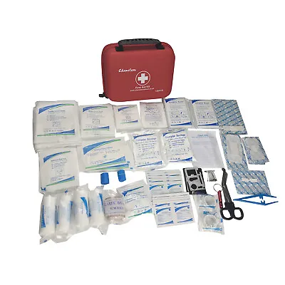 First Aid Kit Medical Emergency Home Travel Car Taxi Work 1st Aid 186 Piece Lge • £15.45