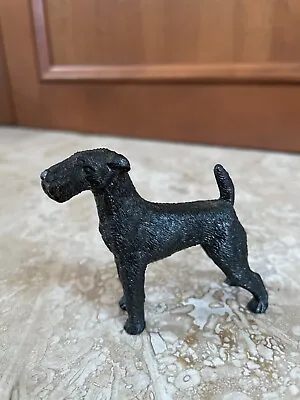 Vintage Metal Schnauzer Dog Figurine Carnival Or Souvenir Dog • $15.95