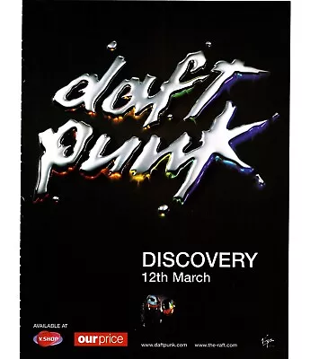 Framed Magazine Advert 11x9  Daft Punk : Discovery Album • £22.99