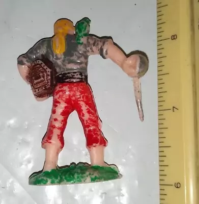 Vintage Original Pirate Toy Soldier Figures 1960s Marx? Hong Kong READ • $9.95