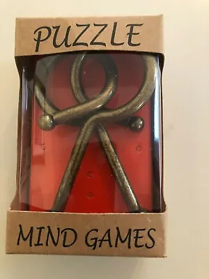 Vintage Puzzle Mind Games Box Metal Zoyo • $7.99