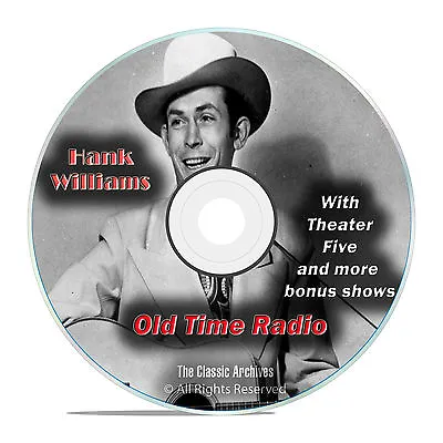 Hank Williams 739 Episodes Old Time Radio Complete Set OTR DVD MP3 F96 • $8.49