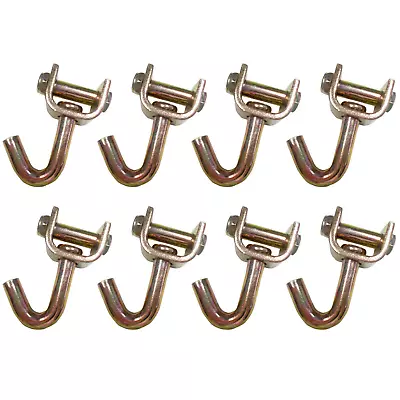 8 Pack Swivel J Hook For 2  Ratchet Buckle Car Hauler Trailer Tow Truck Tie Down • $38.85